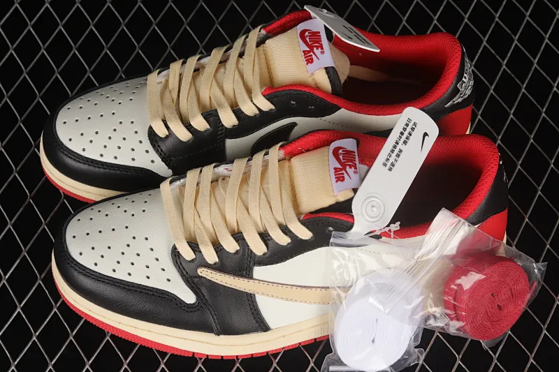 All categories Air Jordan Jordan series basketball shoes Air Jordan 1 Low Travis Scott x Air Jordan 1 Low OG AJ1 undercut low top CQ4278-125